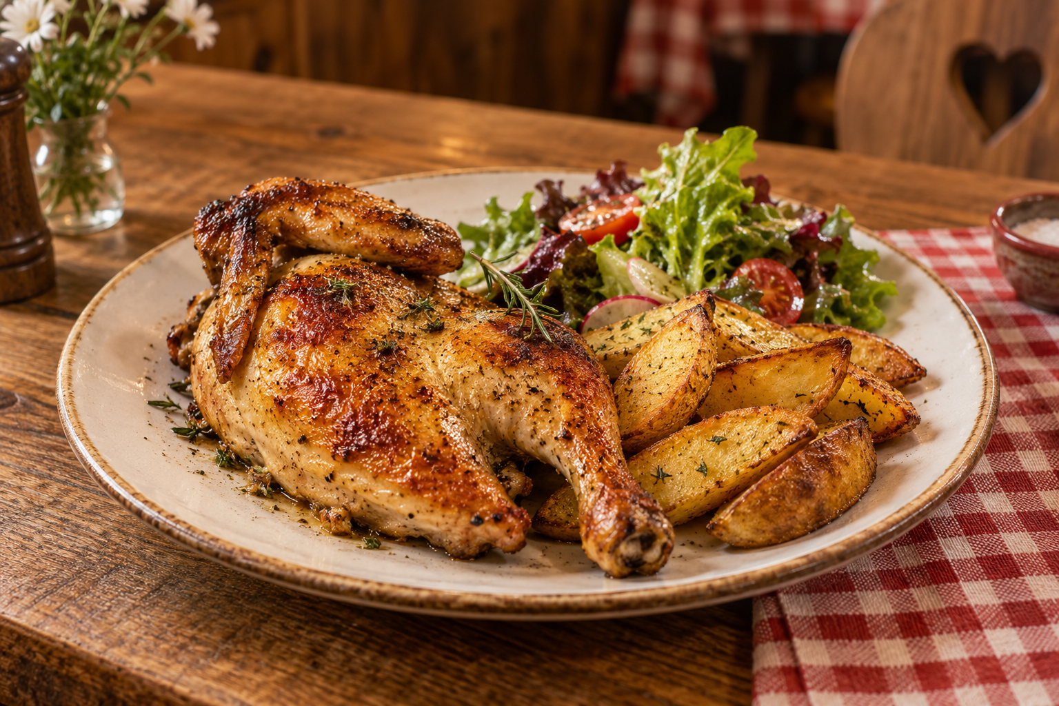 Halbes Poulet